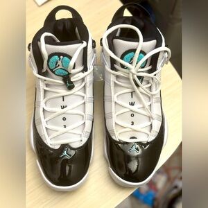 Men's Jordan 6 Rings White/White-Tropical Twist